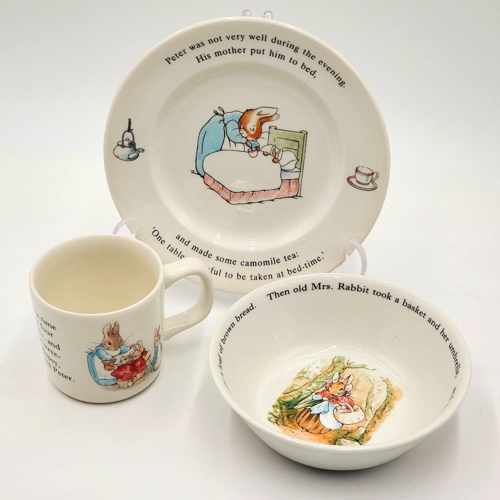 Peter Rabbit by Wedgewood 3-piece set